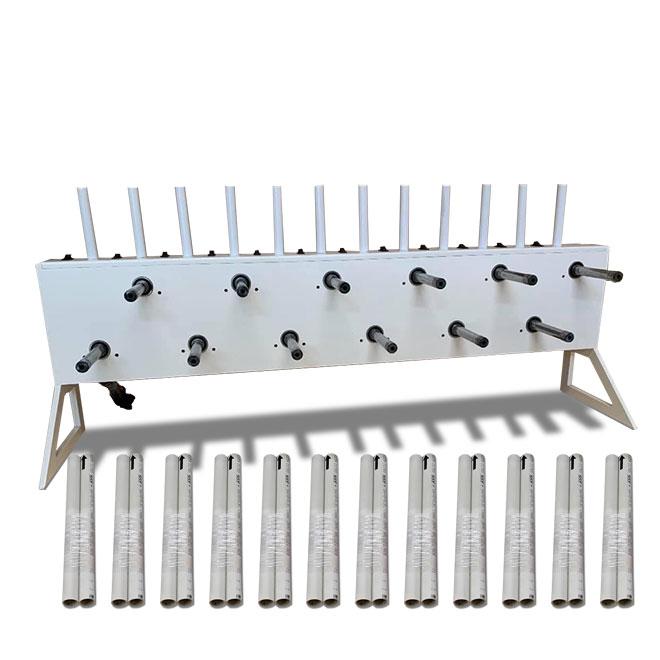 Twelve Cup Staggered Turner with Rack