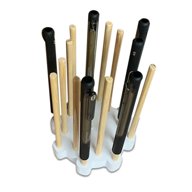 Pen Turner Adapter Compatible With 20mm Pipe+16 Dowels Glitter Pen Holder Epoxy Pen Attachment For Cup Turner DIY Craft Epoxy Resin Pens